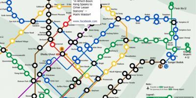 एमआरटी ट्रेन का नक्शा, सिंगापुर