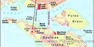 नक्शा, सिंगापुर के आकर्षण