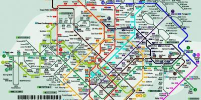 सिंगापुर के रेलवे स्टेशन का नक्शा