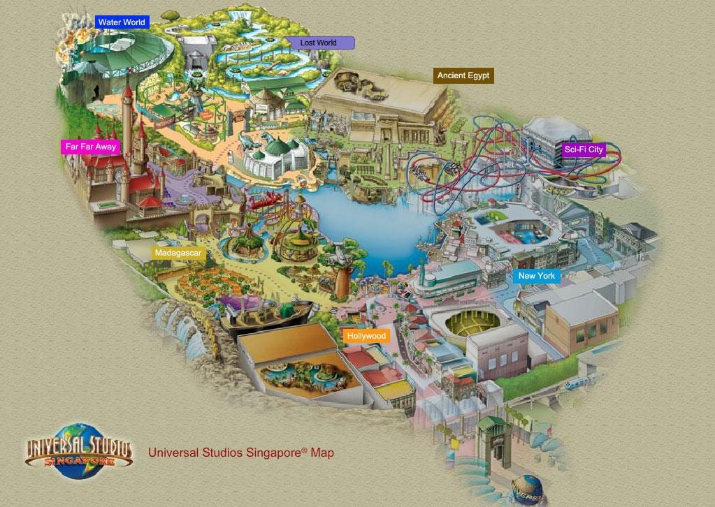 resorts world sentosa का नक्शा
