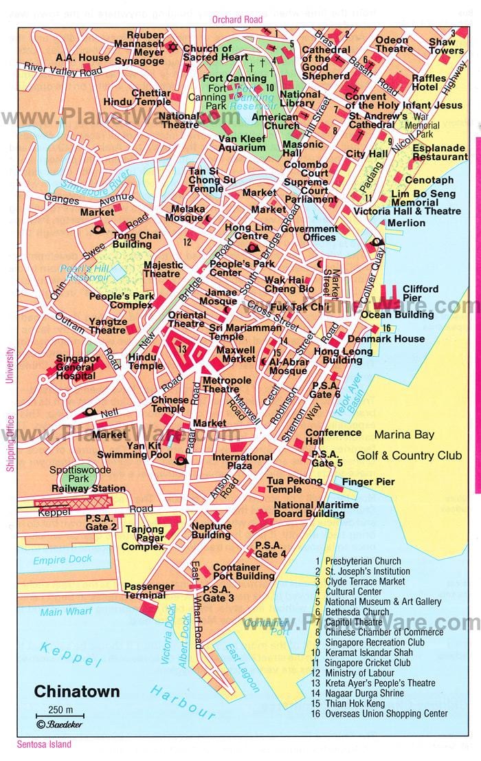 chinatown सिंगापुर का नक्शा