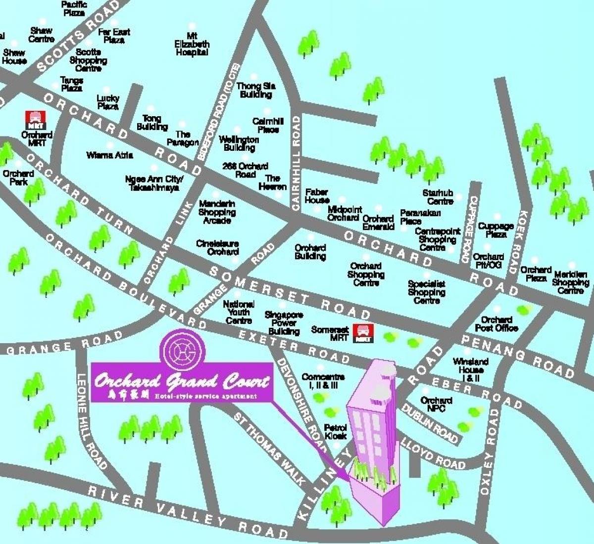 बाग रोड सिंगापुर के नक्शे
