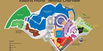Resorts World Sentosa का नक्शा