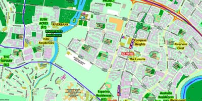 नक्शे के Sengkang सिंगापुर
