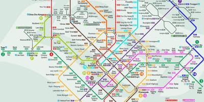 Smrt सिंगापुर का नक्शा