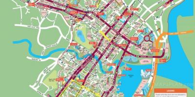 सड़क के नक्शे, सिंगापुर